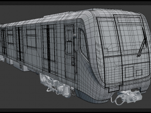 moscow metro train 3D 모델