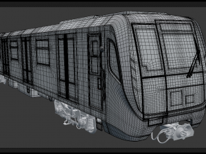 moscow metro train 3D 모델