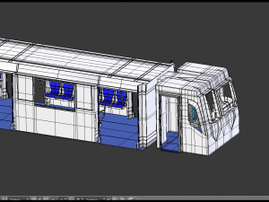 moscow metro train 3D 모델
