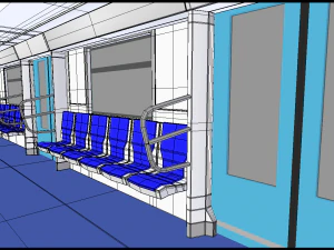 Metro van Moskou 3D Model