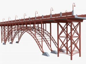 steel bridge 3Dモデル