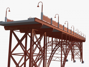 steel bridge 3D 모델