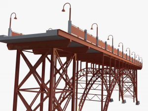 steel bridge 3D Model