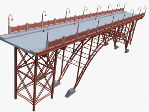 steel bridge 3D Model