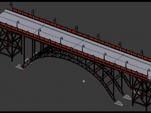 steel bridge 3D 모델