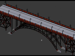 steel bridge 3D Model