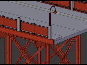 steel bridge 3D Model