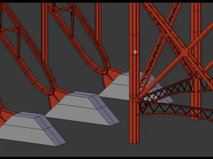 steel bridge 3D Model