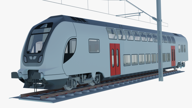 bombardier twindexx train 3D Model .c4d .max .obj .3ds .fbx .stl .blend 