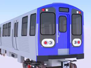 Chicago metro train 3D Model