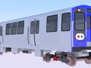 Chicago metro train Model 3D
