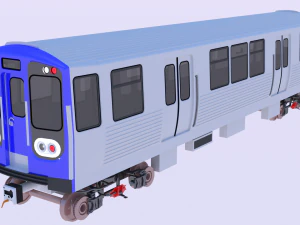 Chicago metro train 3D Model