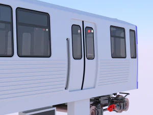 Chicago metro train 3D Model