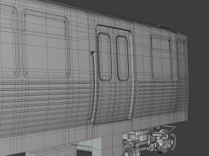 Chicago metro train Model 3D