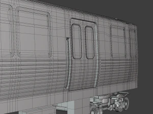 Chicago metro train 3D Model