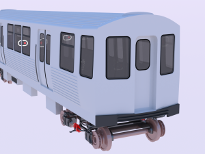 Chicago metro train Model 3D