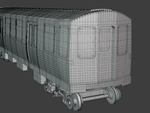 Chicago metro train Model 3D