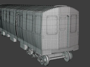 Chicago metro train 3D Model
