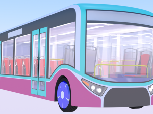 Autonomous city bus concept 2023 3Dモデル
