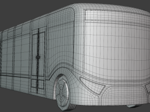 Autonomous city bus concept 2023 Model 3D