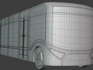 Autonomous city bus concept 2023 3D Model