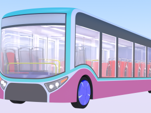 Autonomous city bus concept 2023 Model 3D