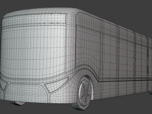 Autonomous city bus concept 2023 Model 3D