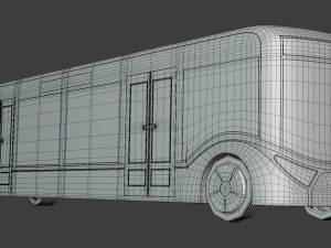 Autonomous city bus concept 2023 3D Model