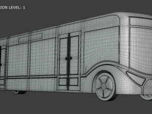 Autonomous city bus concept 2023 3D Model