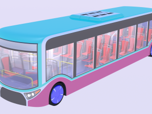 Autonomous city bus concept 2023 Model 3D