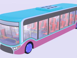 Autonomous city bus concept 2023 3D Model