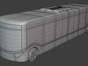 Autonomous city bus concept 2023 3D Model