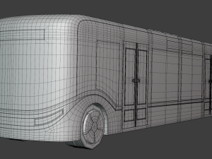 Autonomous city bus concept 2023 Model 3D