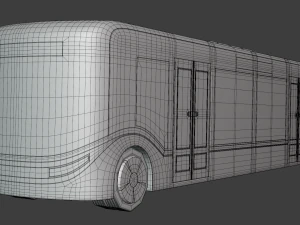 Autonomous city bus concept 2023 3D Model