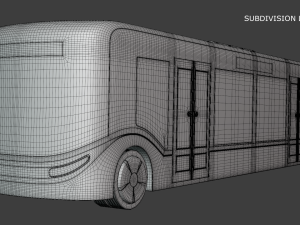 Autonomous city bus concept 2023 Model 3D