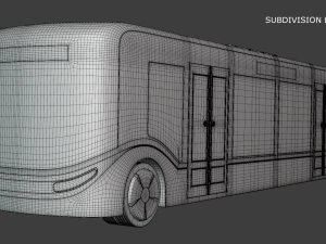 Autonomous city bus concept 2023 3D Model