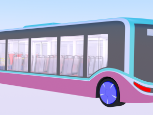 Autonomous city bus concept 2023 Model 3D