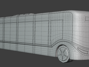 Autonomous city bus concept 2023 Model 3D