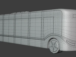 Autonomous city bus concept 2023 3D Model
