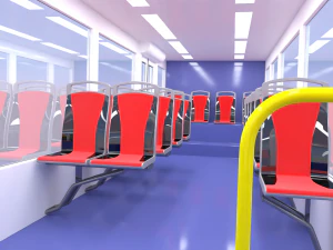 Autonomous city bus concept 2023 3D Model