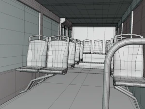 Autonomous city bus concept 2023 3D Model