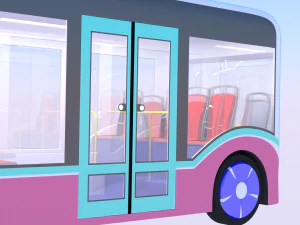 Autonomous city bus concept 2023 3D Model