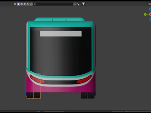 Autonomous city bus concept 2023 3D Model
