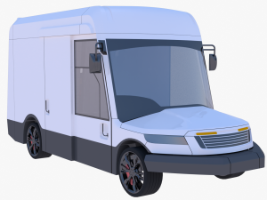 Oshkosh delivery van 3D Model