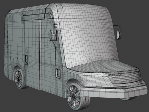 Oshkosh delivery van 3D 모델