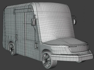 Oshkosh delivery van 3D Model