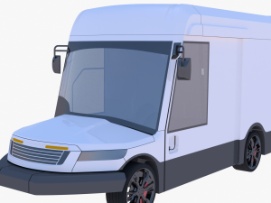Oshkosh delivery van 3D 모델