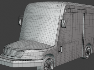 Oshkosh delivery van 3D 모델
