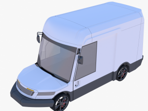 Oshkosh delivery van 3D 모델
