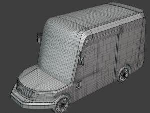 Oshkosh delivery van 3D 모델